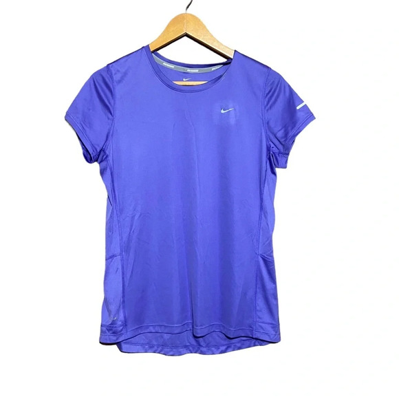 Nike‎ Running Dri Fit Purple Shirt Size Large - Picture 1 of 7